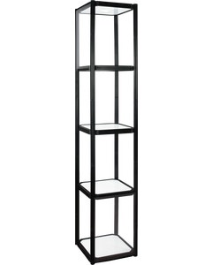 Twist Portable Display Cabinet With 4 Shelves 